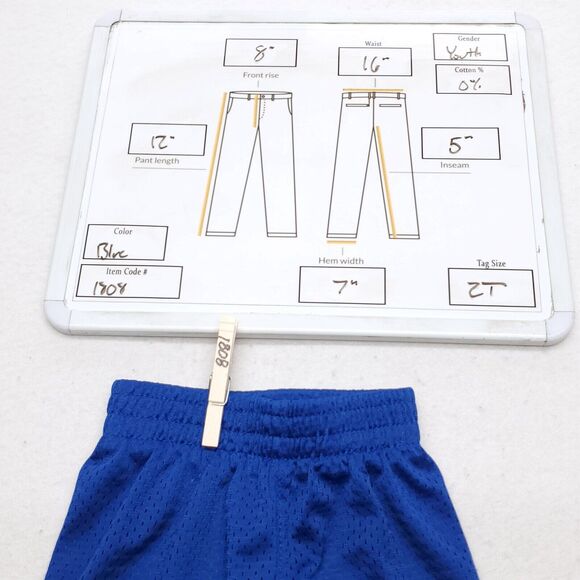 Champion Athletic Pull On Running Shorts Toddler Boys Size 2T Blue - Picture 8 of 8